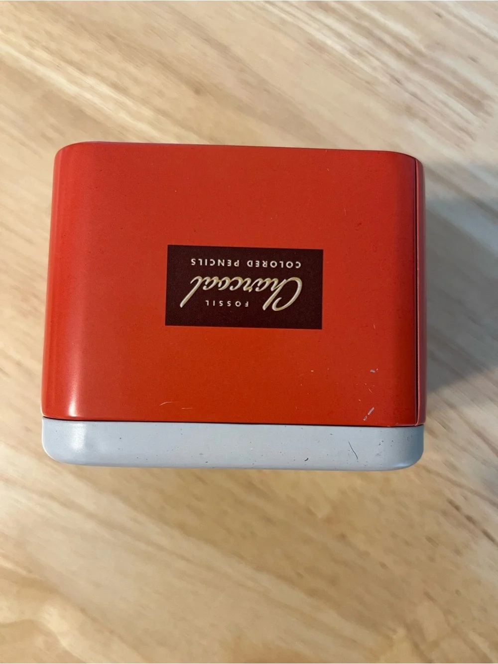 Fossil Charcoal Colored Pencils Watch Tin